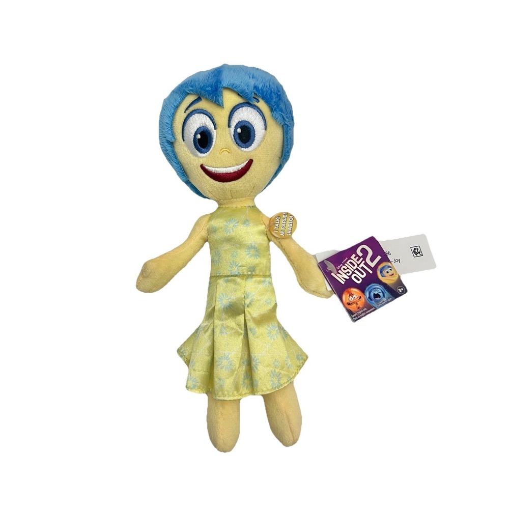 Inside Out 2 Joy Plush Toy Talk Just Play Disney Pixar Movie Collectible - Picture 4 of 5